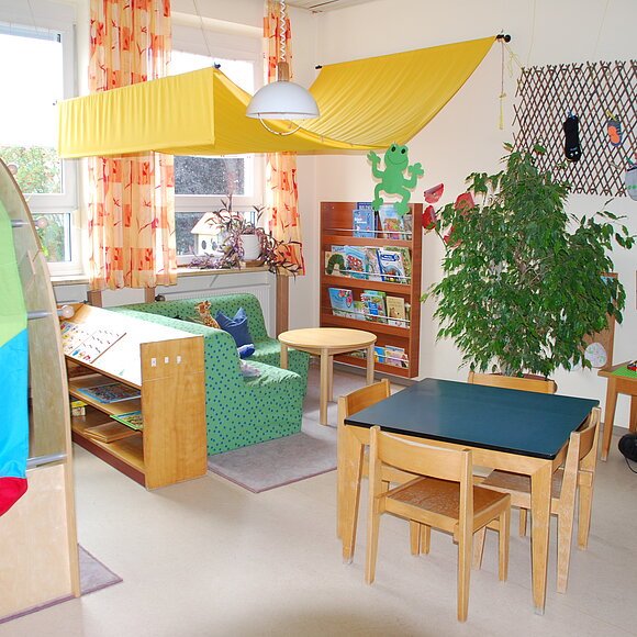 Leseecke im St. Ulrich-Kindergarten Kevenhüll