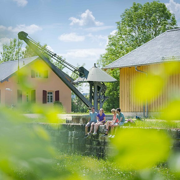 Altmühl Jura, am alten Hafenkran