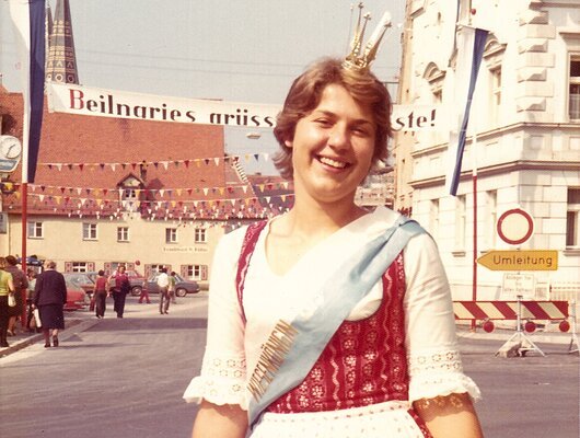 Volksfestkönigin 1975 Gerlinde Schwaiger