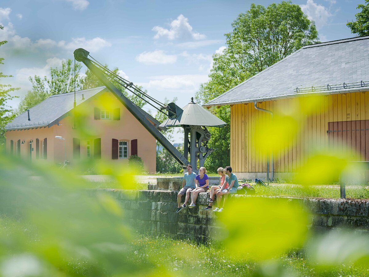 Altmühl Jura, am alten Hafenkran